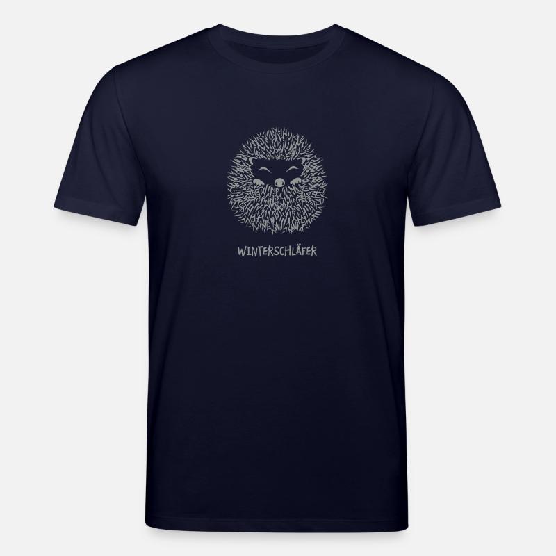 igel winterschlaf winterschläfer müde pennen - Stanley/Stella Unisex Bio-T-Shirt CREATOR - Navy