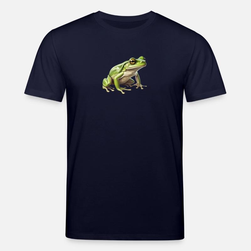 laubfrosch - Lebendiges Tier-Design - Stanley/Stella Unisex Bio-T-Shirt CREATOR  - Navy