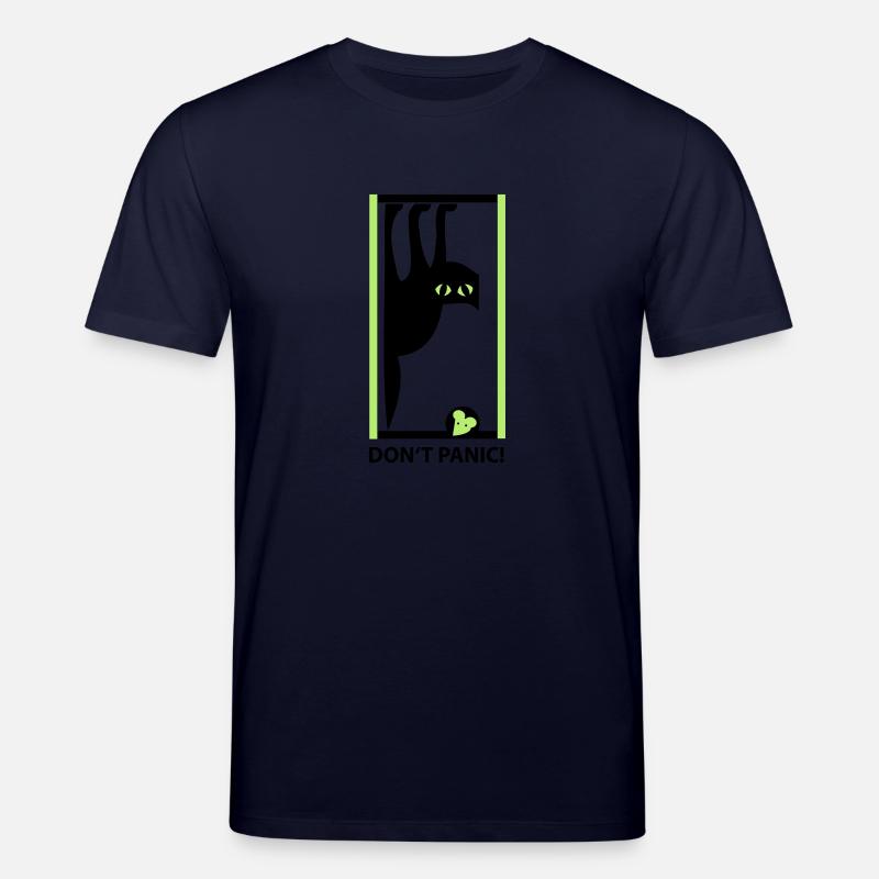 DON'T PANIC - Stanley/Stella Unisex Bio-T-Shirt CREATOR  - Navy