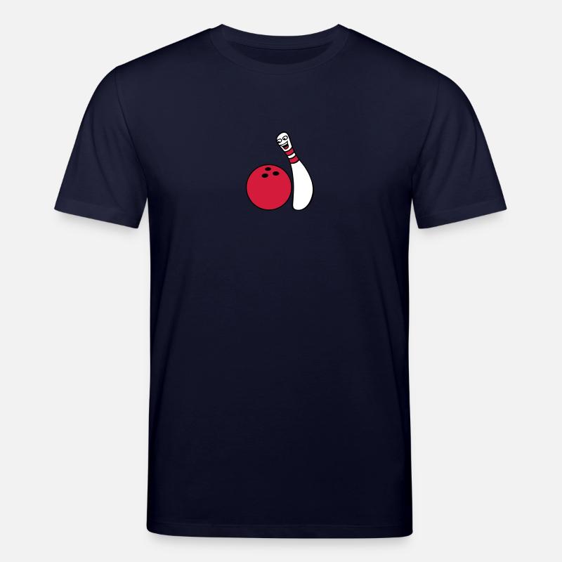 Cheeky Comic Bowling Pin - Stanley/Stella Unisex Bio-T-Shirt CREATOR  - Navy