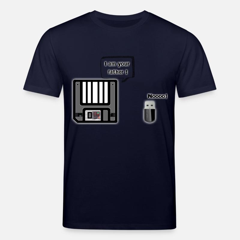 Diskette auf USB-Stick - Stanley/Stella Unisex Bio-T-Shirt CREATOR  - Navy