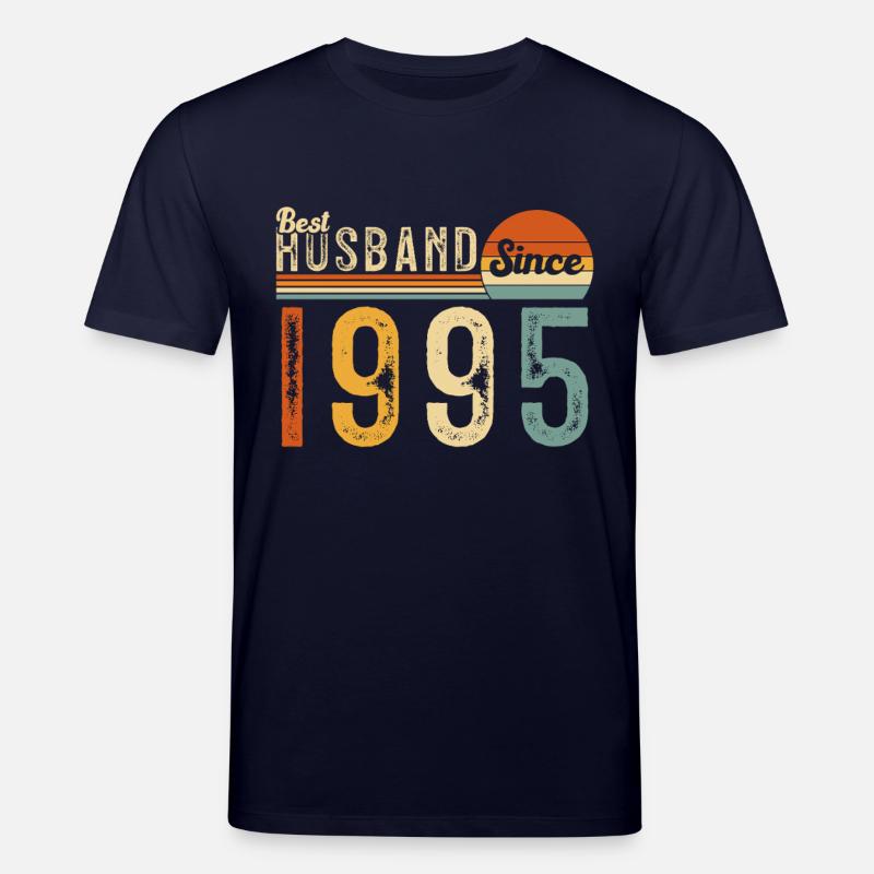 Bester Ehemann seit 1995 - Stanley/Stella Unisex Bio-T-Shirt CREATOR  - Navy