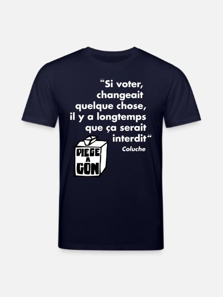 Politique - T-shirt bio CREATOR Stanley/Stella Unisexe - marine
