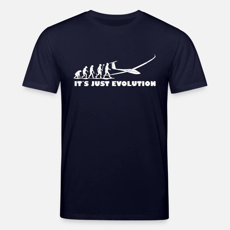 Evolution Segelflugzeug - Stanley/Stella Unisex Bio-T-Shirt CREATOR  - Navy