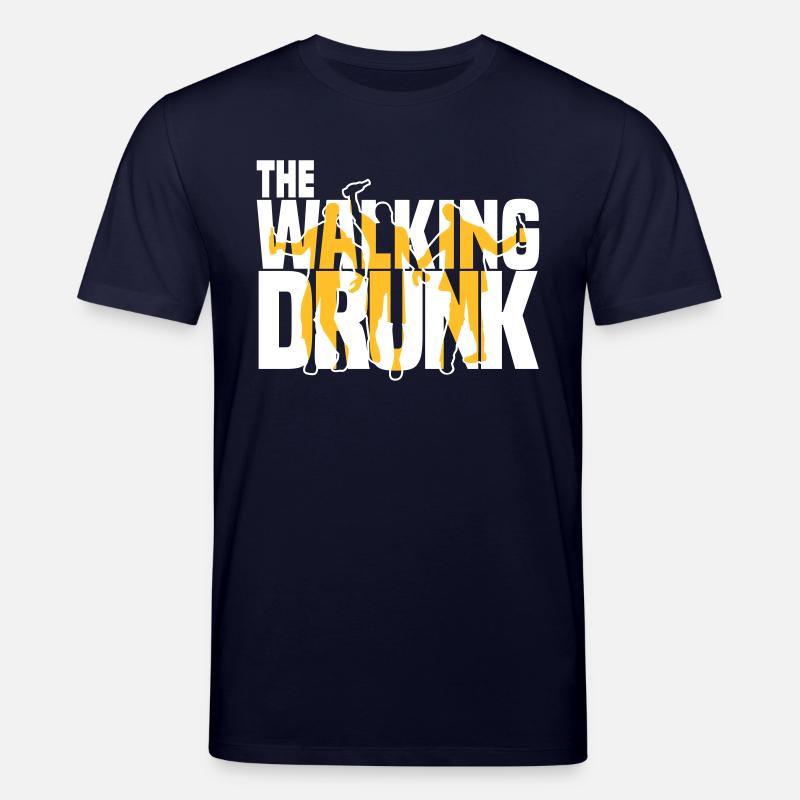 the walking drunk - Stanley/Stella Unisex Bio-T-Shirt CREATOR  - Navy