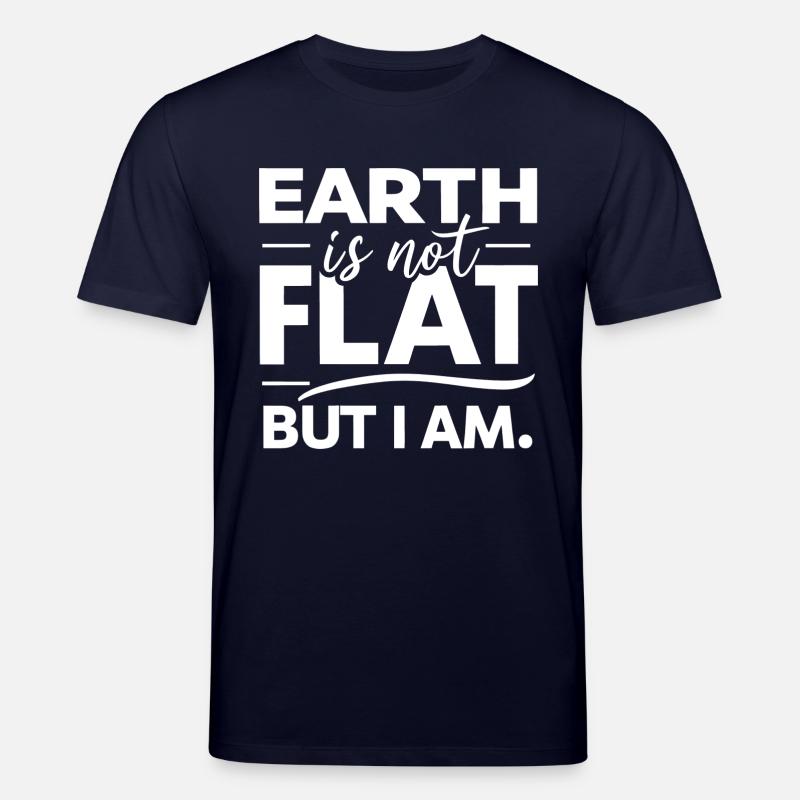 Satire Terre plate Blagues ironiques - T-shirt bio CREATOR Stanley/Stella Unisexe - marine