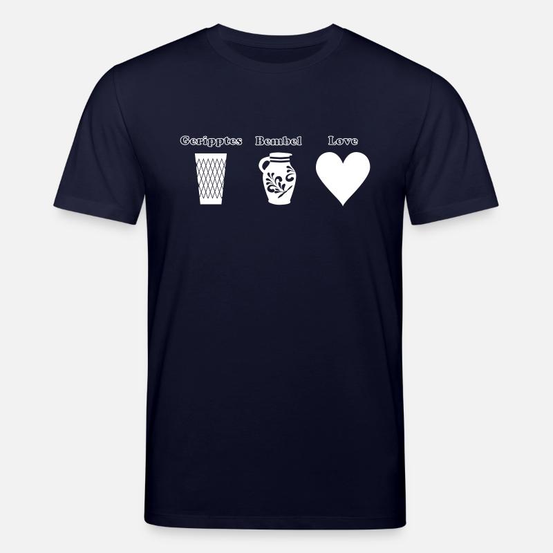 Geripptes Bembel Love - Stanley/Stella Unisex Bio-T-Shirt CREATOR  - Navy