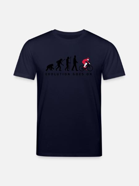 evolution_radfahrer_052012_d_3c - Stanley/Stella Unisex Bio-T-Shirt CREATOR - Navy