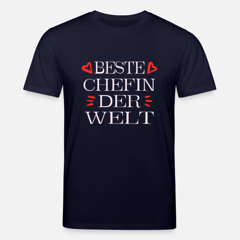 Beste chefin - Stanley/Stella Unisex Bio-T-Shirt CREATOR  - Navy