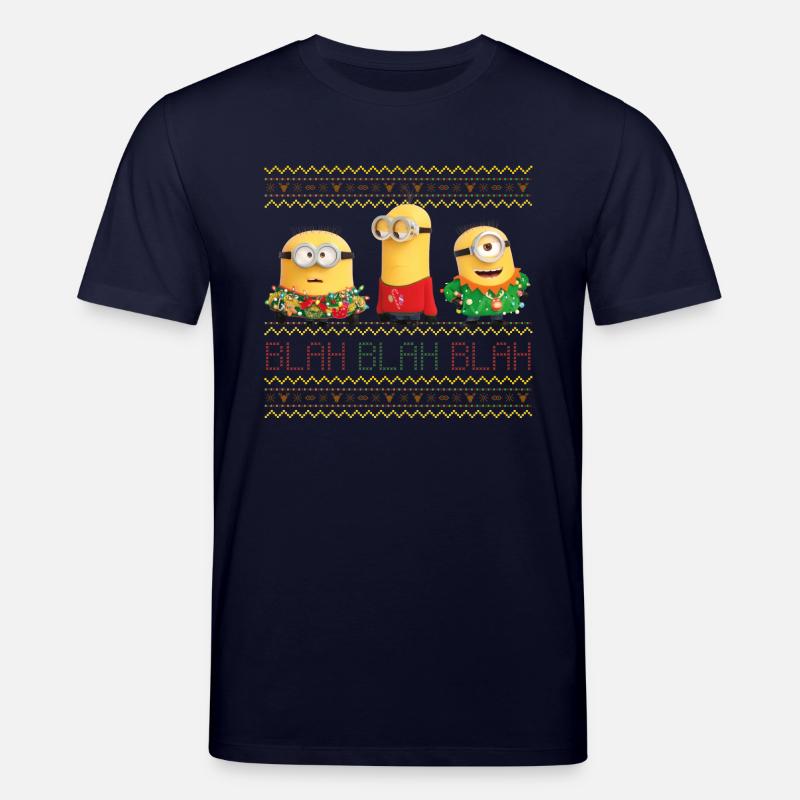 Minions Ugly X-mas Blah - T-shirt bio CREATOR Stanley/Stella Unisexe - marine