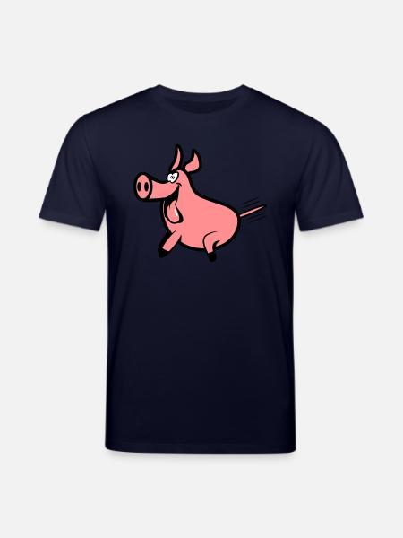 Pork pleasure - Stanley/Stella CREATOR Unisex Organic T-Shirt - navy
