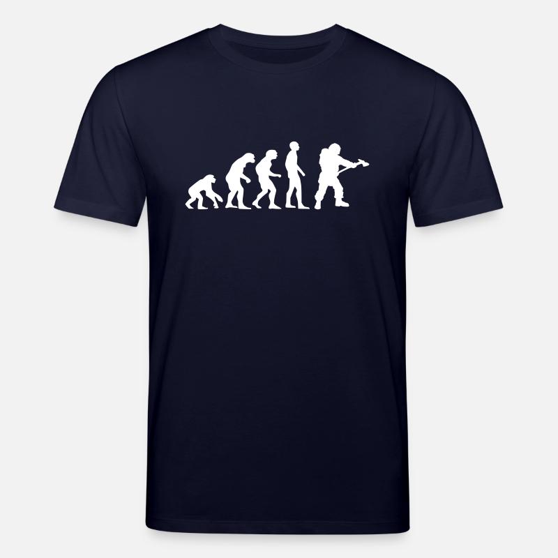 evolution pompier - T-shirt bio CREATOR Stanley/Stella Unisexe - marine