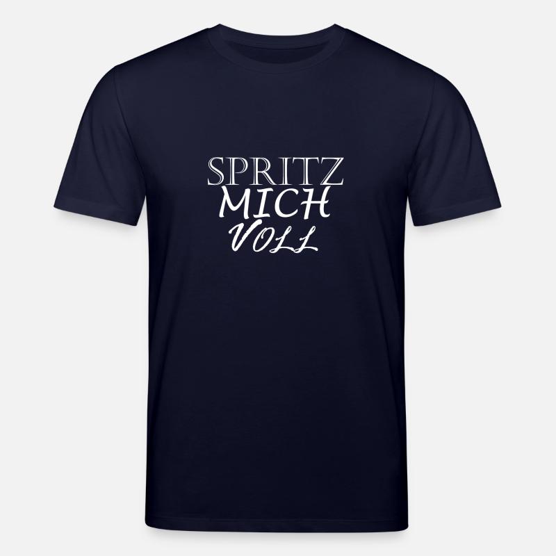 SPRITZ MICH VOLL WEISS - Stanley/Stella CREATOR Unisex Organic T-Shirt - navy