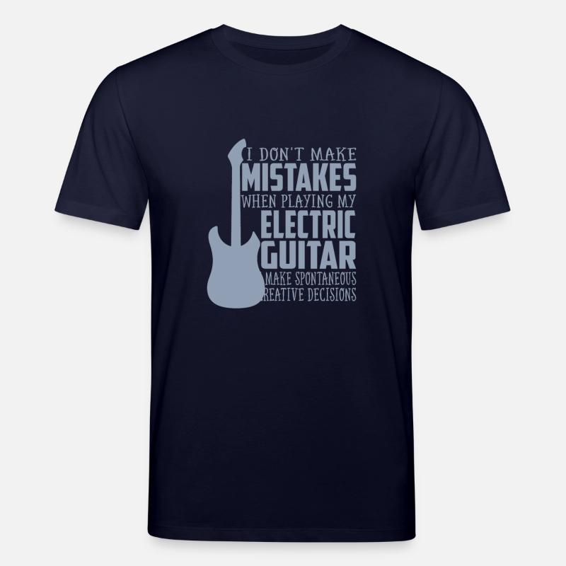 Vater mit E-Gitarre - Stanley/Stella Unisex Bio-T-Shirt CREATOR  - Navy