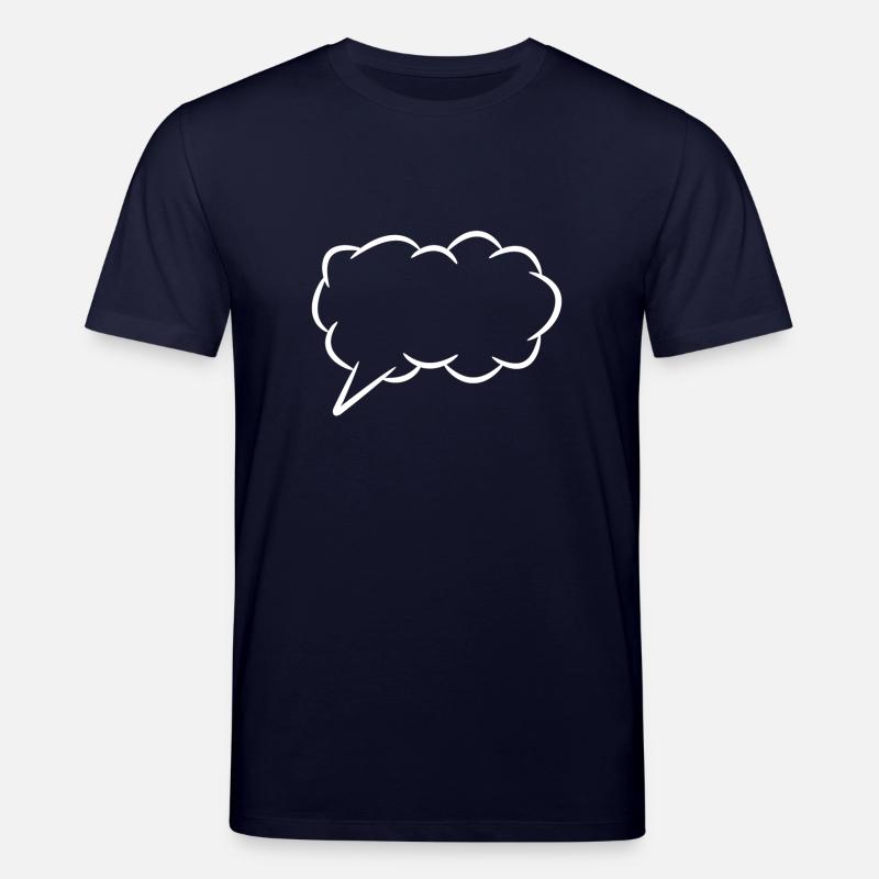 Speech bubble thought bubble - Stanley/Stella CREATOR Unisex Organic T-Shirt - navy
