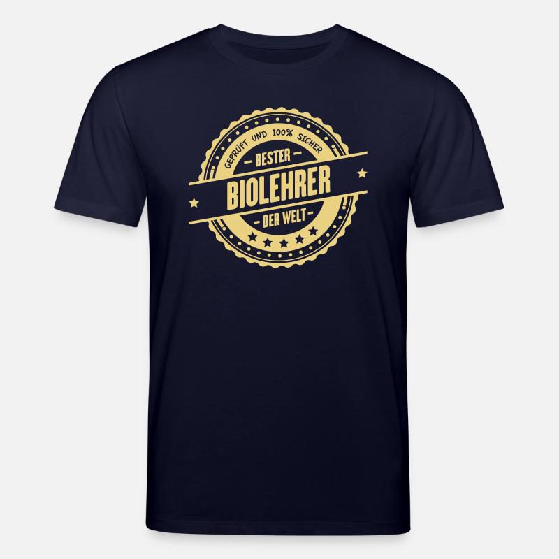 Bester Biolehrer - Stanley/Stella Unisex Bio-T-Shirt CREATOR  - Navy