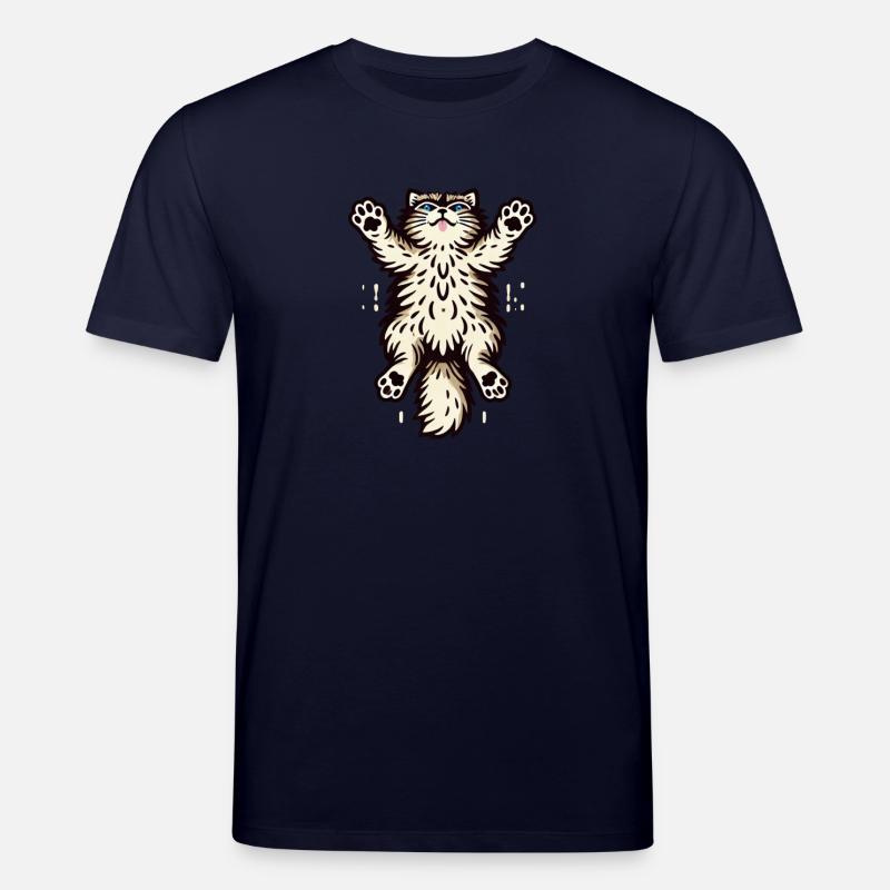 Springende Katze - Stanley/Stella Unisex Bio-T-Shirt CREATOR - Navy