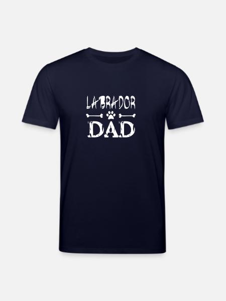 Labrador dad father - Stanley/Stella CREATOR Unisex Organic T-Shirt - navy