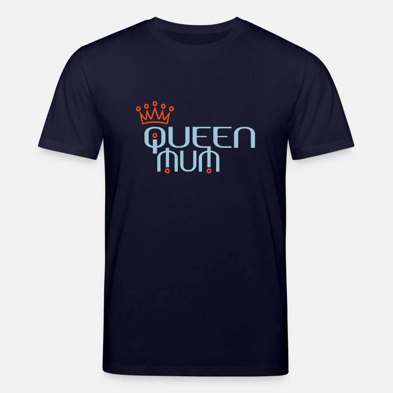 QUEEN MUM mit Krone - Stanley/Stella Unisex Bio-T-Shirt CREATOR  - Navy