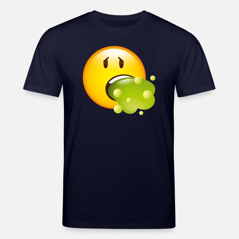 Smiley Glossy Barf - Stanley/Stella Unisex Bio-T-Shirt CREATOR  - Navy