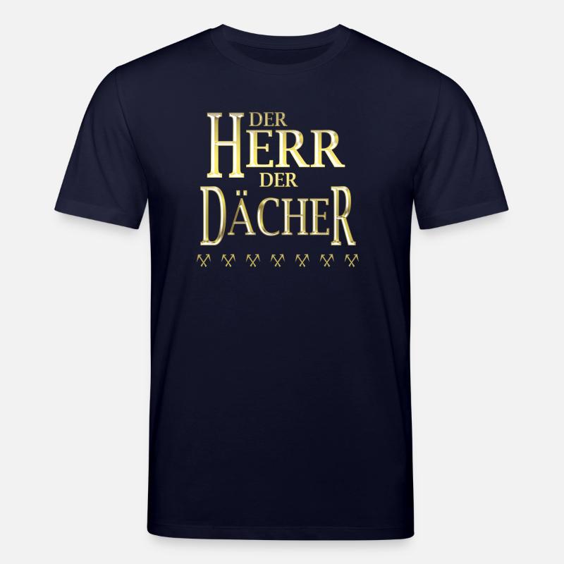 DER HERR DER DÄCHER gold - Stanley/Stella Unisex Bio-T-Shirt CREATOR - Navy