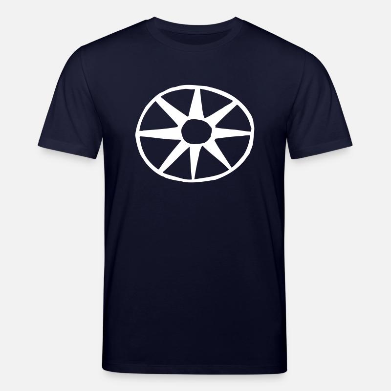 circle - Wheel - Vector graphic - Stanley/Stella Unisex Bio-T-Shirt CREATOR  - Navy