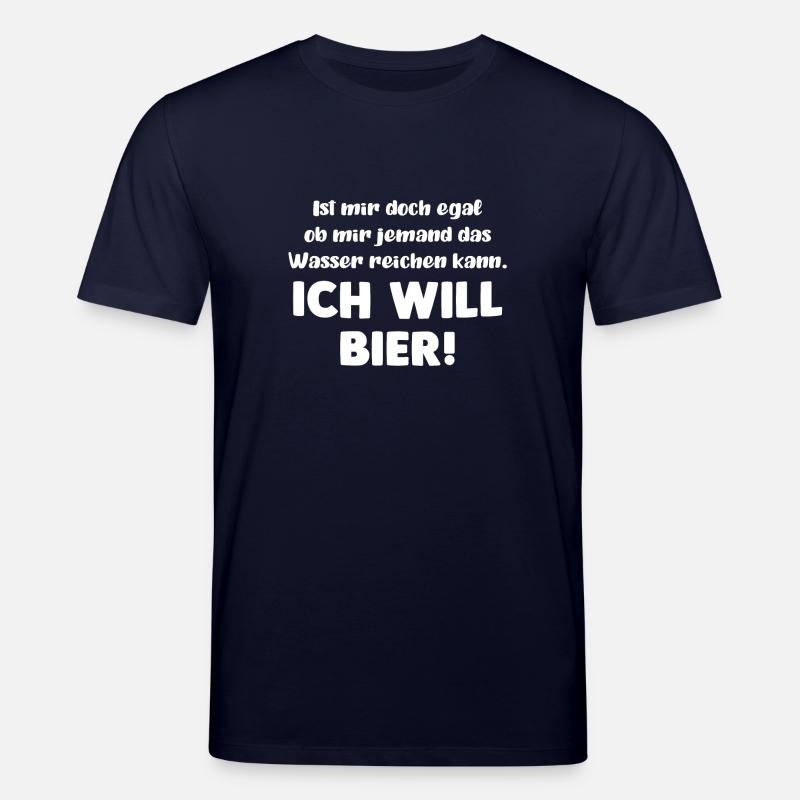 Ich will Bier! - Stanley/Stella Unisex Bio-T-Shirt CREATOR  - Navy