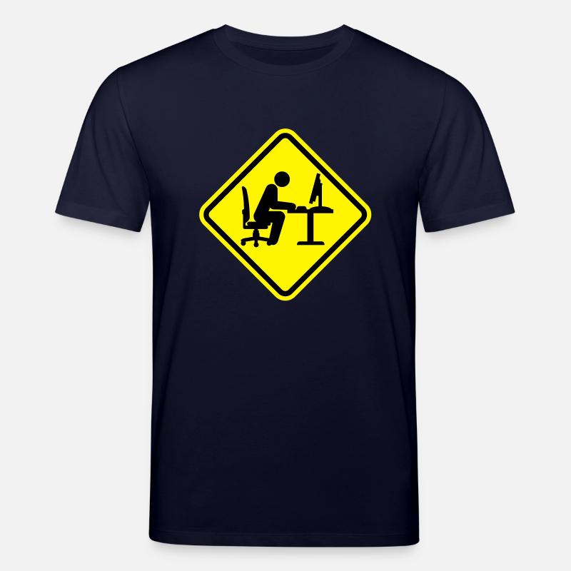 geek_computer_shield_1__f2 - Stanley/Stella Unisex Bio-T-Shirt CREATOR  - Navy