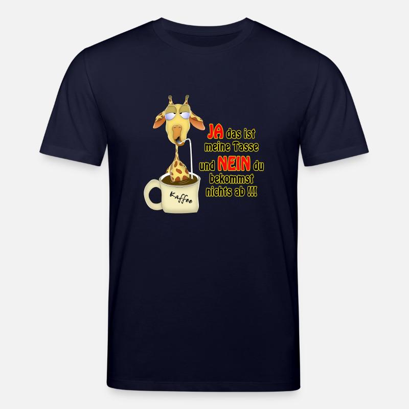 Giraffe im Kaffee - Stanley/Stella Unisex Bio-T-Shirt CREATOR  - Navy