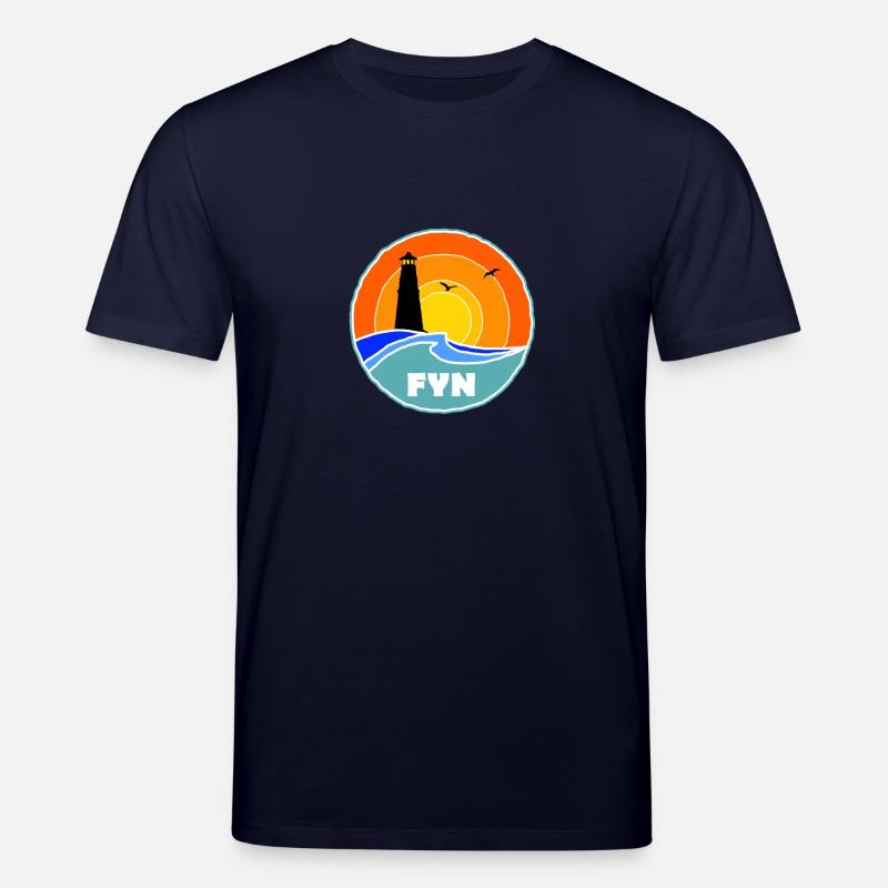 Fyn Leuchtturm Dänemark - Stanley/Stella Unisex Bio-T-Shirt CREATOR - Navy