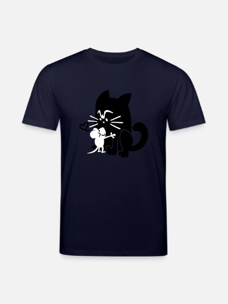 Katze + Maus - Stanley/Stella Unisex Bio-T-Shirt CREATOR - Navy