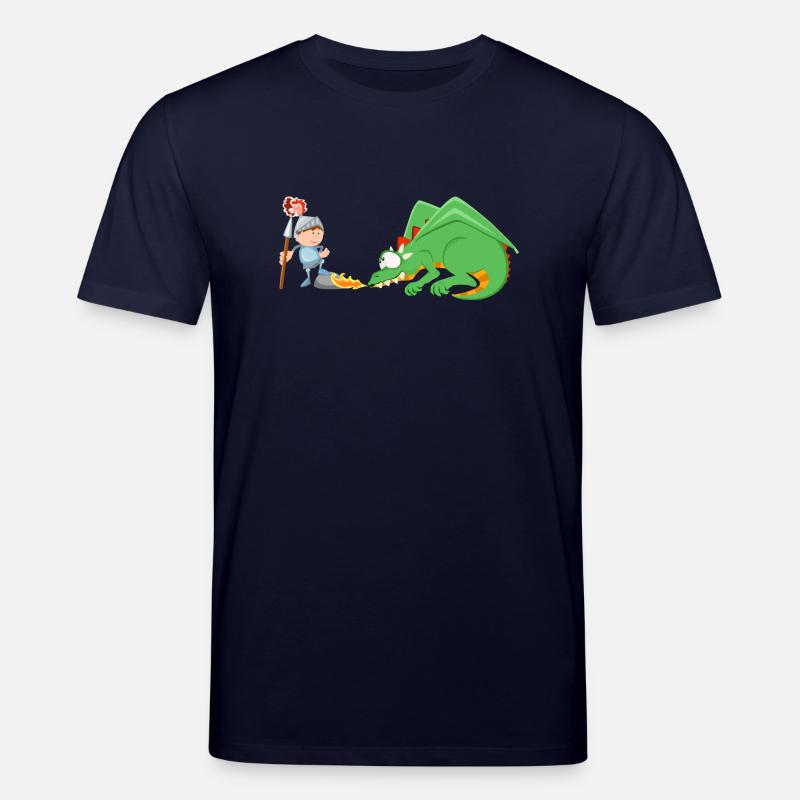 Ritter und Drache - Stanley/Stella Unisex Bio-T-Shirt CREATOR  - Navy