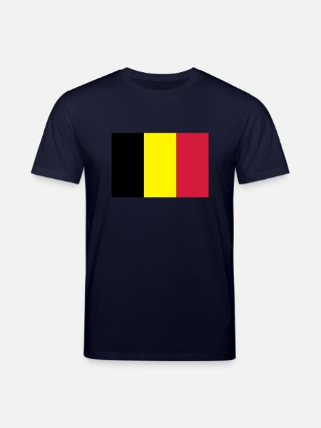 Drapeau Belge - Belgische vlag - T-shirt bio CREATOR Stanley/Stella Unisexe - marine