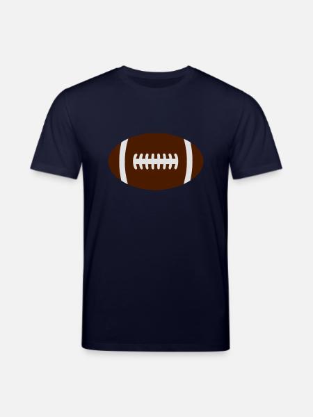 rugby ball - Stanley/Stella CREATOR Unisex Organic T-Shirt - navy