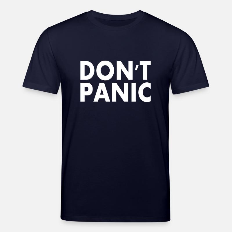 dont panic - Stanley/Stella Unisex Bio-T-Shirt CREATOR  - Navy