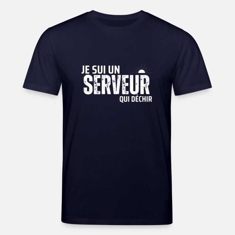 Ich bin ein rockender Kellner - Stanley/Stella Unisex Bio-T-Shirt CREATOR  - Navy