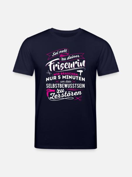 Friseurin Frisörin Haare - Stanley/Stella Unisex Bio-T-Shirt CREATOR  - Navy