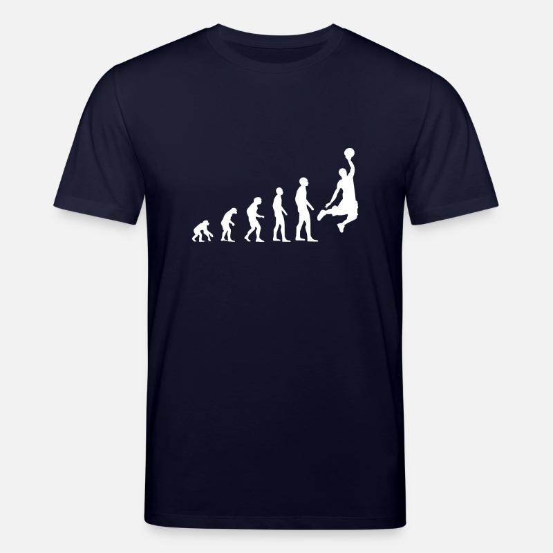 Evolution du basket - T-shirt bio CREATOR Stanley/Stella Unisexe - marine