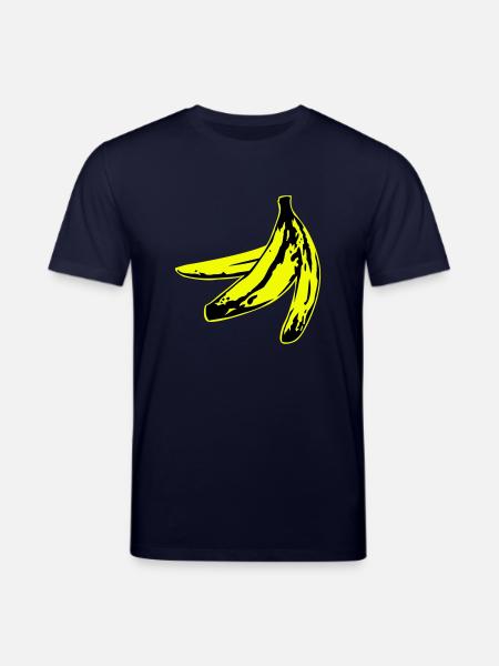 warholish banana peel - Ekologisk T-shirt CREATOR unisex från Stanley/Stella - marinblå