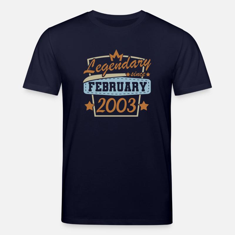 Februar 2003 retro - Stanley/Stella Unisex Bio-T-Shirt CREATOR  - Navy
