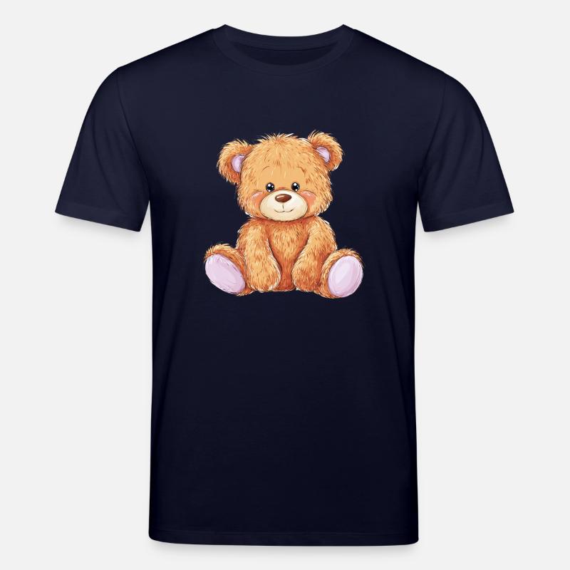 Mignon bébé ours en peluche - T-shirt bio CREATOR Stanley/Stella Unisexe - marine