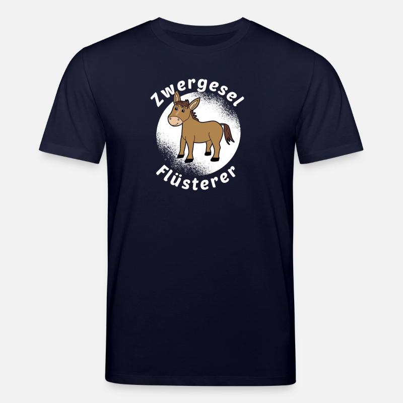 Zwergesel Flüsterer Miniesel Esel Muli Geschenk - Stanley/Stella Unisex Bio-T-Shirt CREATOR - Navy