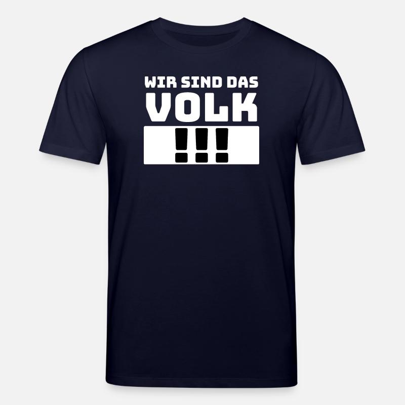 Spruch : Wir sind das Volk - Stanley/Stella Unisex Bio-T-Shirt CREATOR - Navy