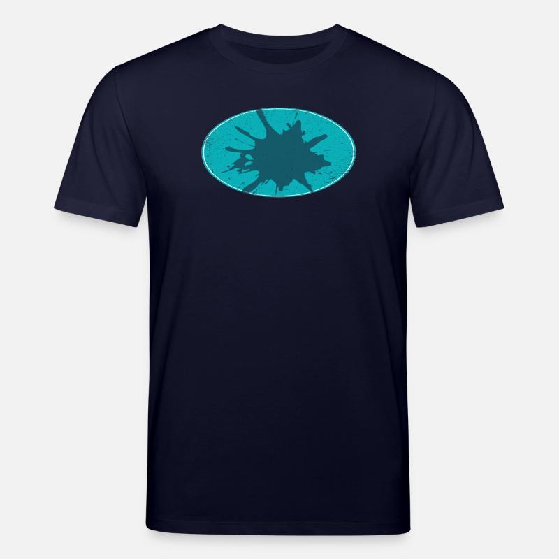 Arrière-plan de flash ovale schmutzing - T-shirt bio CREATOR Stanley/Stella Unisexe - marine