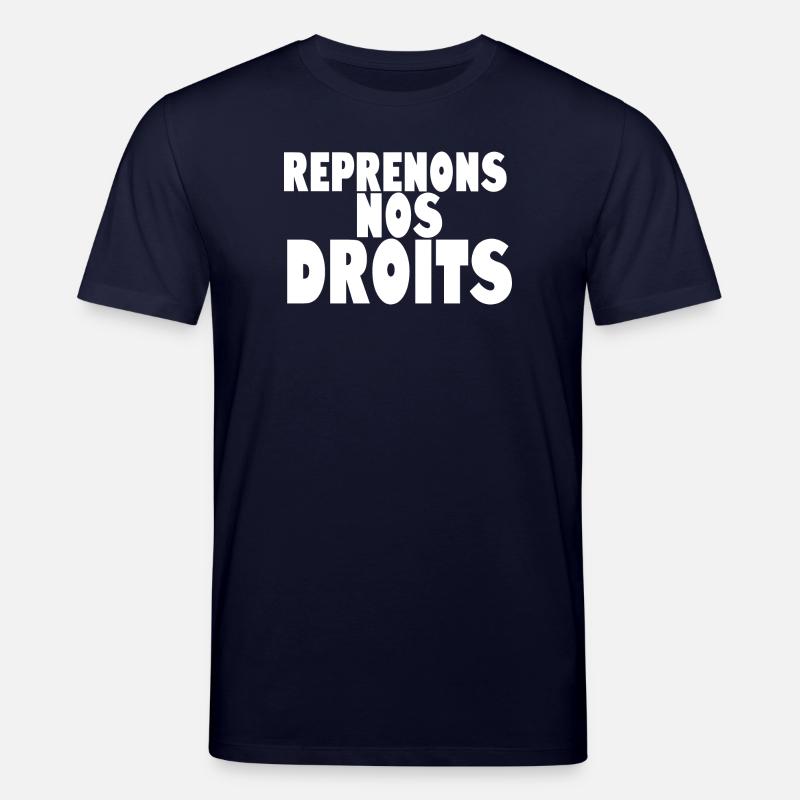 Reprenons nos doits - T-shirt bio CREATOR Stanley/Stella Unisexe - marine