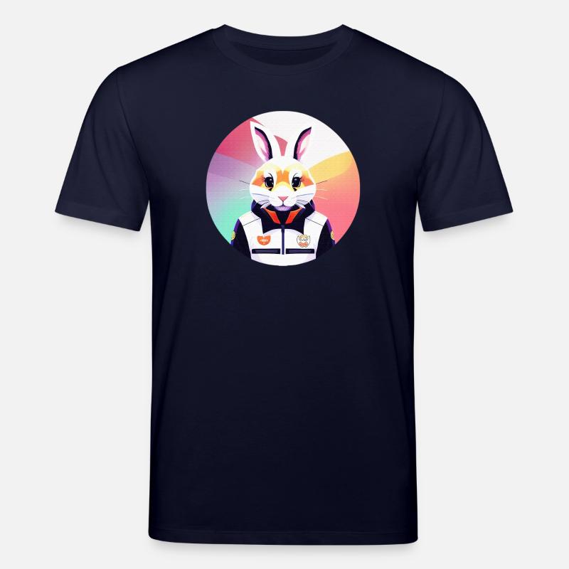 Bunny, Rabbit, Easter Bunny - Stanley/Stella CREATOR Unisex Organic T-Shirt - navy