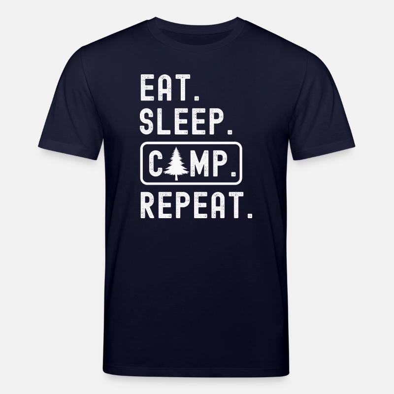 Campen Camping - Stanley/Stella Unisex Bio-T-Shirt CREATOR  - Navy