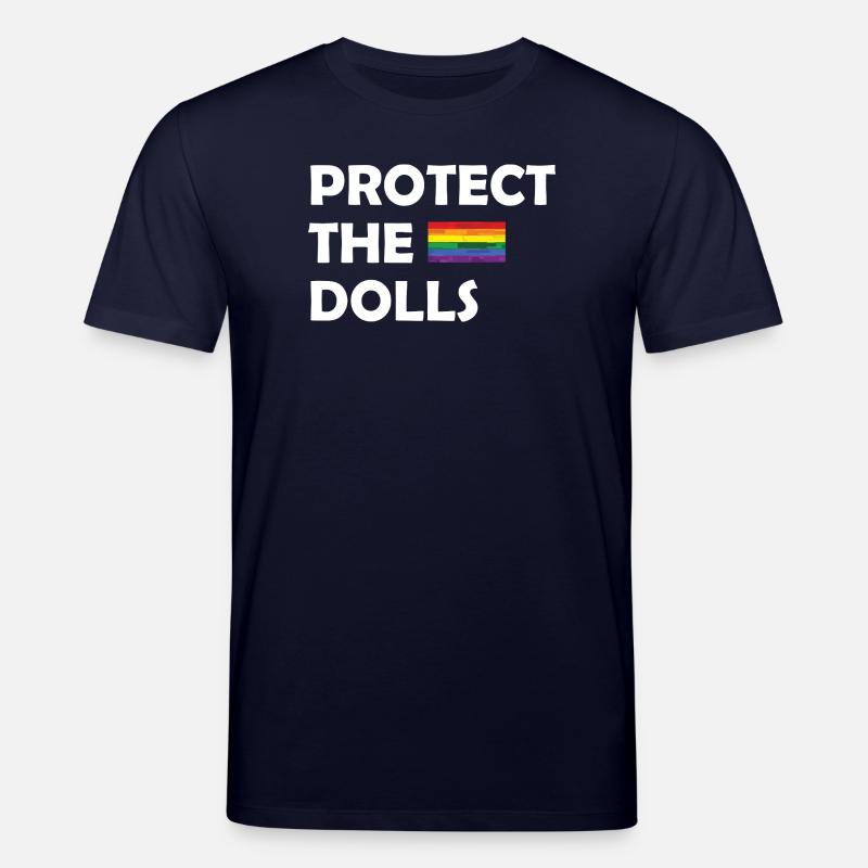PROTECT THE DOLLS flag small - Stanley/Stella Unisex Bio-T-Shirt CREATOR  - Navy