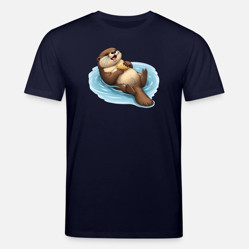 Castor décontracté avec coquille - T-shirt bio CREATOR Stanley/Stella Unisexe - marine