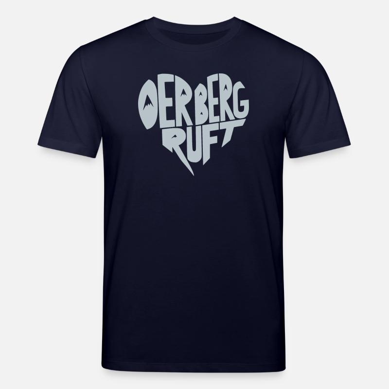 Der Berg ruft Herz - Stanley/Stella Unisex Bio-T-Shirt CREATOR  - Navy